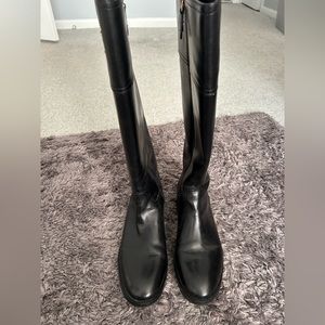 Tory Burch leather logo boots